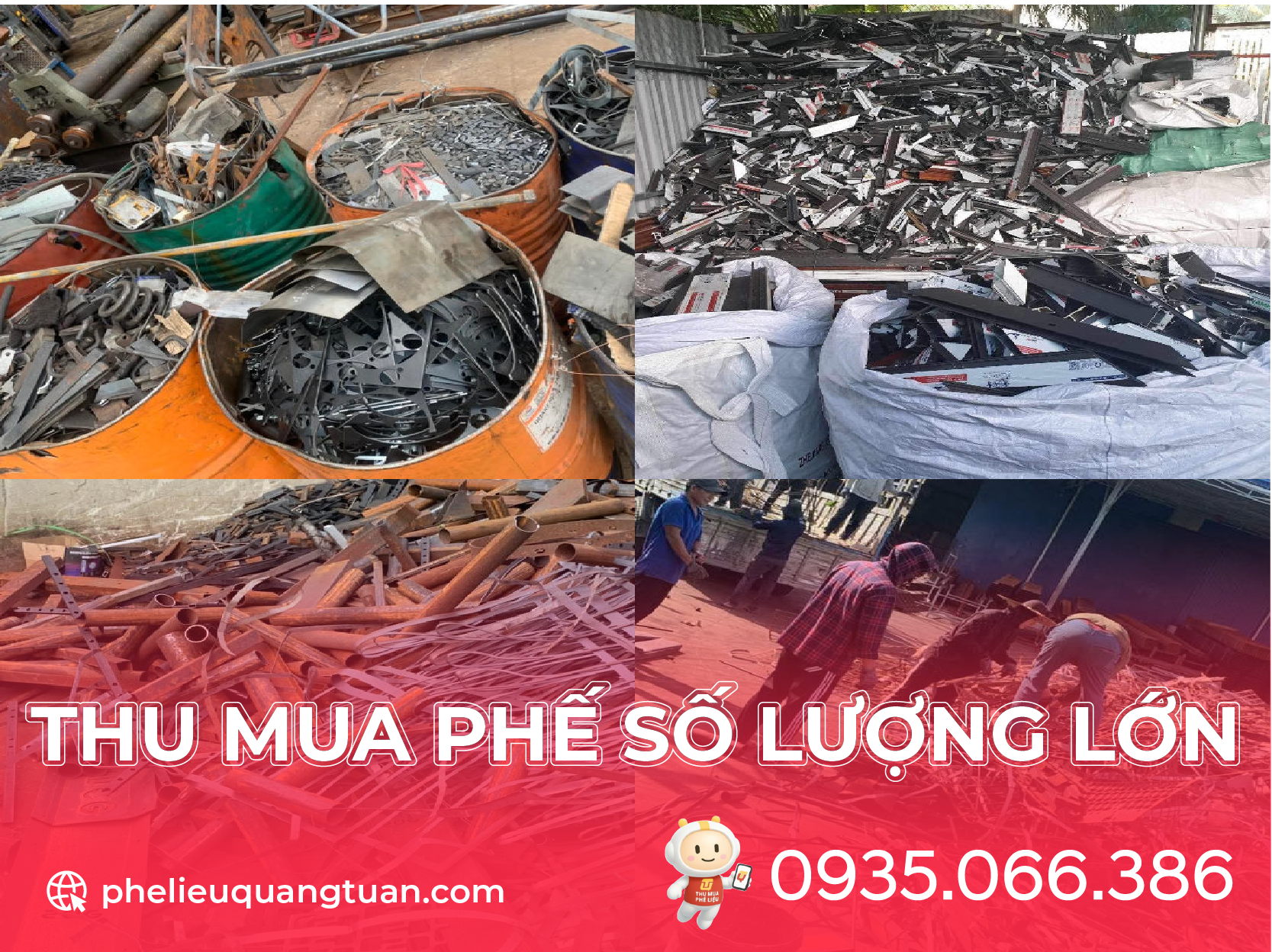 Thu mua phế liệu số lượng lớn